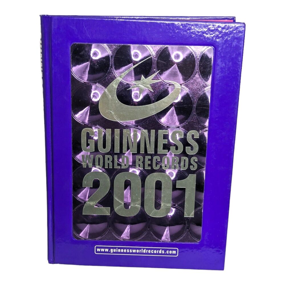 2001 Guinness Book Of World Records Hardcover Large Book Brand New